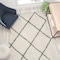 Flash Furniture 5'x7' Ivory/Black Diamond Trellis Shag Area Rug RC-KJ-181070-01-57-IV-GR-GG - alternate 4